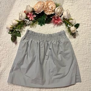 J.Crew Gray Paper Bag Waist Skirt with Pockets 100% Cotton
